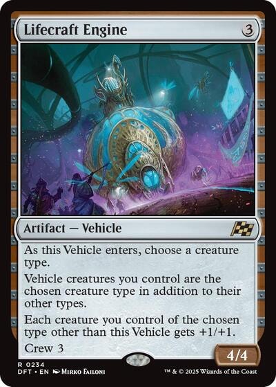 Lifecraft Engine DFT #234 (Near Mint Rare) Magic: The Gathering: Aetherdrift