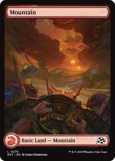 Mountain 0275 DFT #275 (Near Mint Land) Magic: The Gathering: Aetherdrift