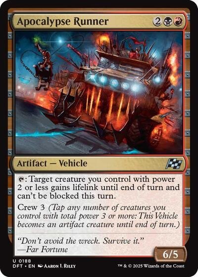Apocalypse Runner DFT #188 (Near Mint Uncommon) Magic: The Gathering: Aetherdrift