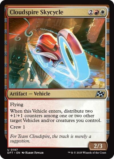 Cloudspire Skycycle DFT #197 (Near Mint Uncommon) Magic: The Gathering: Aetherdrift