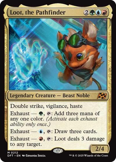 Loot the Pathfinder DFT #212 (Near Mint Mythic Rare) Magic: The Gathering: Aetherdrift