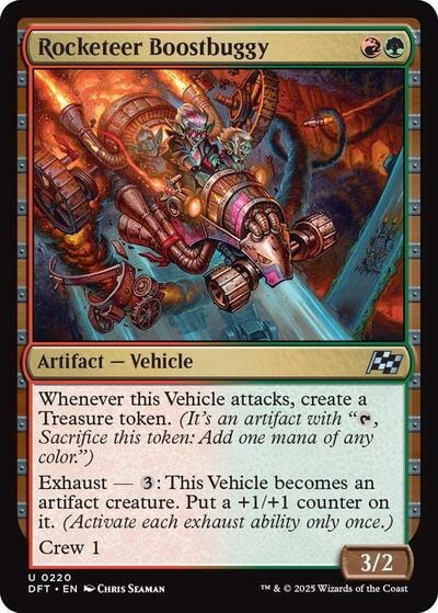 Rocketeer Boostbuggy DFT #220 (Near Mint Uncommon) Magic: The Gathering: Aetherdrift