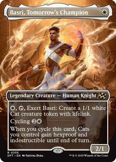 Basri Tomorrows Champion Borderless DFT #355 (Near Mint Rare) Magic: The Gathering: Aetherdrift