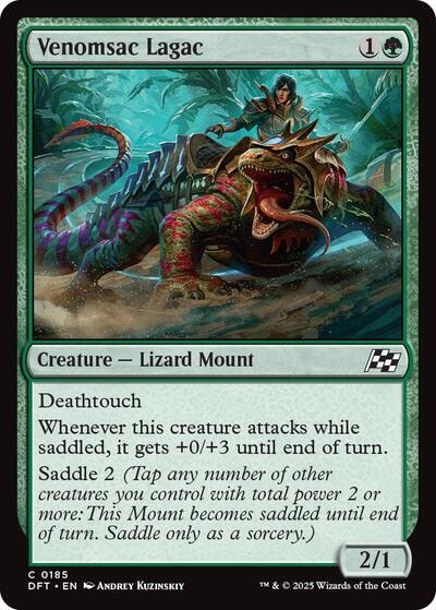 Venomsac Lagac Aetherdrift DFT #185 (Common) Magic: The Gathering: