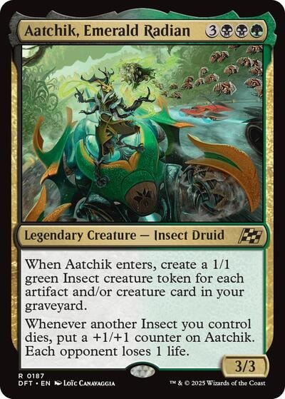 Aatchik Emerald Radian DFT #187 (Near Mint Rare) Magic: The Gathering: Aetherdrift