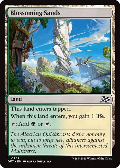 Blossoming Sands Aetherdrift DFT #252 (Land) Magic: The Gathering: