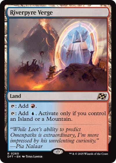Riverpyre Verge DFT #260 (Near Mint Rare) Magic: The Gathering: Aetherdrift