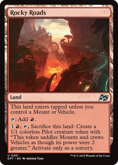 Rocky Roads DFT #261 (Near Mint Uncommon) Magic: The Gathering: Aetherdrift