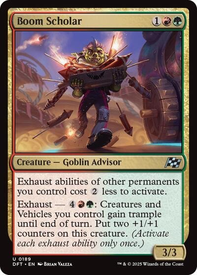 Boom Scholar DFT #189 (Near Mint Uncommon) Magic: The Gathering: Aetherdrift