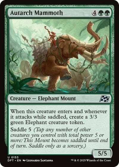 Autarch Mammoth DFT #153 (Near Mint Uncommon) Magic: The Gathering: Aetherdrift