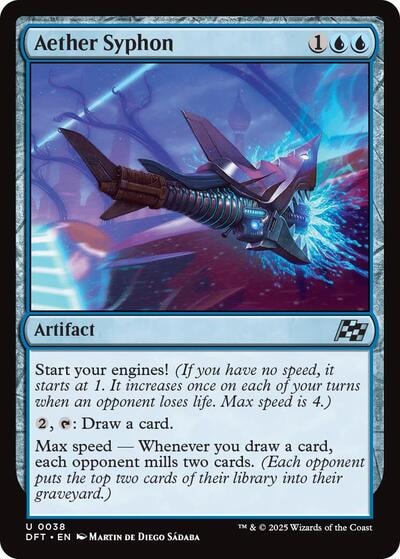 Aether Syphon DFT #38 (Near Mint Uncommon) Magic: The Gathering: Aetherdrift