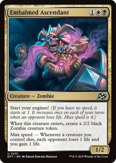 Embalmed Ascendant DFT #201 (Near Mint Uncommon) Magic: The Gathering: Aetherdrift