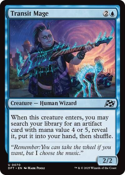 Transit Mage DFT #70 (Near Mint Uncommon) Magic: The Gathering: Aetherdrift
