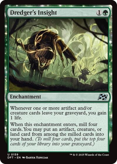 Dredgers Insight DFT #159 (Near Mint Uncommon) Magic: The Gathering: Aetherdrift