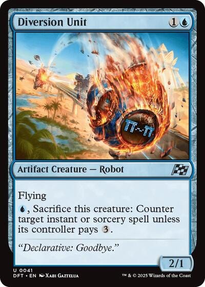 Diversion Unit DFT #41 (Near Mint Uncommon) Magic: The Gathering: Aetherdrift