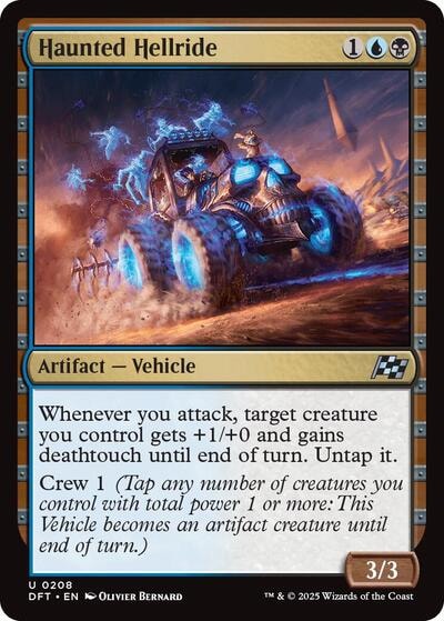 Haunted Hellride DFT #208 (Near Mint Uncommon) Magic: The Gathering: Aetherdrift