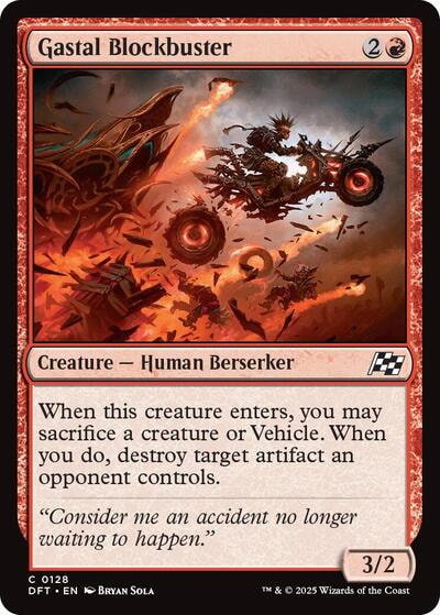 Gastal Blockbuster DFT #128 (Near Mint Common) Magic: The Gathering: Aetherdrift