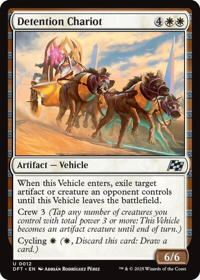 Detention Chariot DFT #12 (Near Mint Uncommon) Magic: The Gathering: Aetherdrift