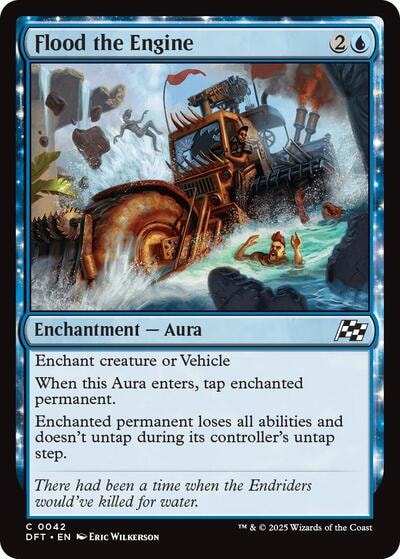 Flood the Engine DFT #42 (Near Mint Common) Magic: The Gathering: Aetherdrift