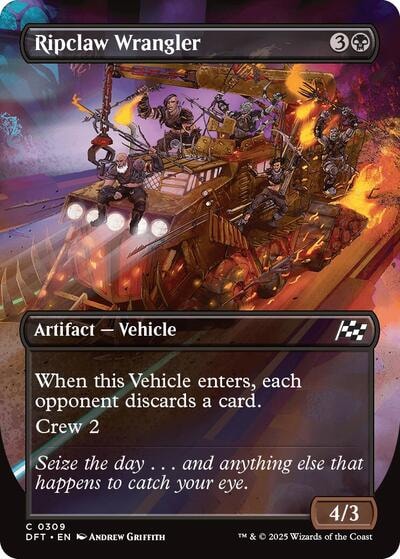 Ripclaw Wrangler Borderless DFT #309 (Near Mint Common) Magic: The Gathering: Aetherdrift