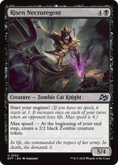 Risen Necroregent DFT #102 (Near Mint Uncommon) Magic: The Gathering: Aetherdrift