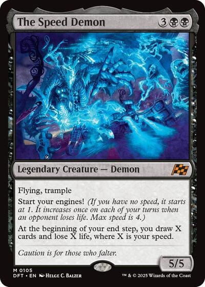 The Speed Demon DFT #105 (Near Mint Mythic Rare) Magic: The Gathering: Aetherdrift