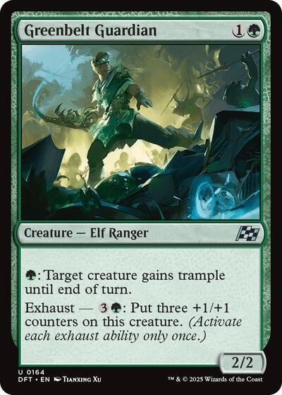 Greenbelt Guardian DFT #164 (Near Mint Uncommon) Magic: The Gathering: Aetherdrift