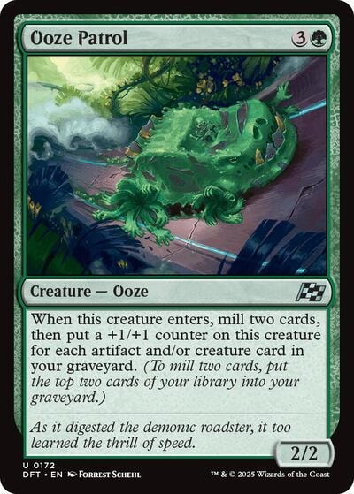 Ooze Patrol DFT #172 (Near Mint Uncommon) Magic: The Gathering: Aetherdrift