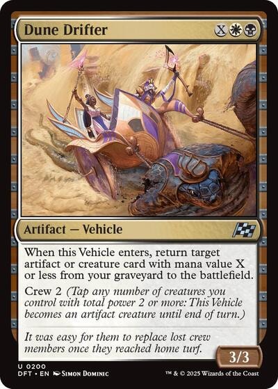 Dune Drifter DFT #200 (Near Mint Uncommon) Magic: The Gathering: Aetherdrift