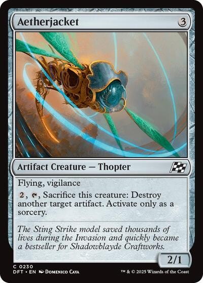 Aetherjacket DFT #230 (Near Mint Common) Magic: The Gathering: Aetherdrift