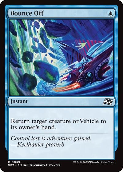 Bounce Off DFT #39 (Near Mint Common) Magic: The Gathering: Aetherdrift