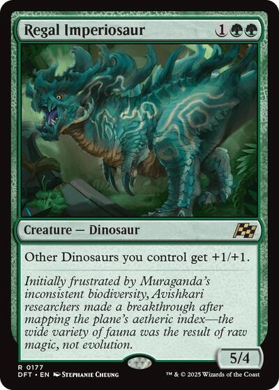 Regal Imperiosaur DFT #177 (Near Mint Rare) Magic: The Gathering: Aetherdrift