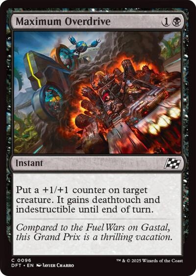 Maximum Overdrive DFT #96 (Near Mint Common) Magic: The Gathering: Aetherdrift