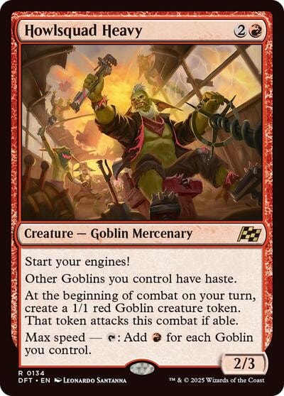 Howlsquad Heavy DFT #134 (Near Mint Rare) Magic: The Gathering: Aetherdrift