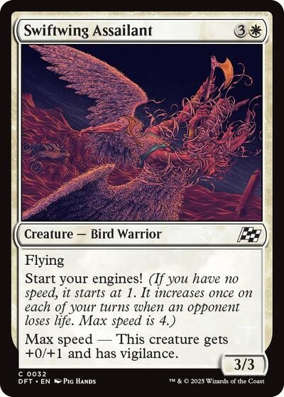 Swiftwing Assailant DFT #32 (Near Mint Common) Magic: The Gathering: Aetherdrift