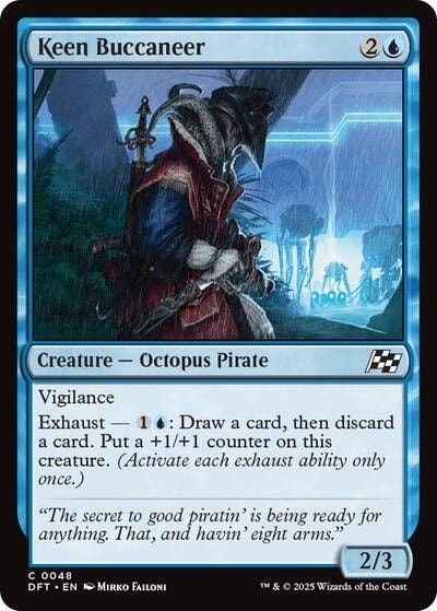 Keen Buccaneer DFT #48 (Near Mint Common) Magic: The Gathering: Aetherdrift