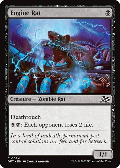 Engine Rat DFT #84 (Near Mint Common) Magic: The Gathering: Aetherdrift