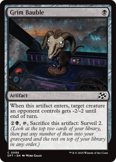 Grim Bauble DFT #88 (Near Mint Common) Magic: The Gathering: Aetherdrift