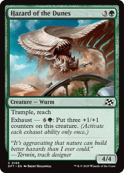 Hazard of the Dunes DFT #165 (Near Mint Common) Magic: The Gathering: Aetherdrift