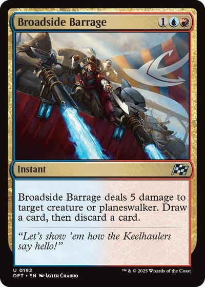 Broadside Barrage DFT #192 (Near Mint Uncommon) Magic: The Gathering: Aetherdrift