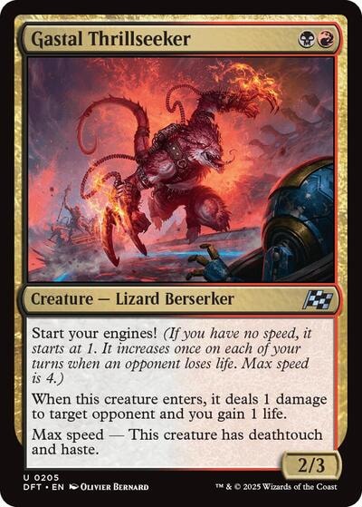 Gastal Thrillseeker DFT #205 (Near Mint Uncommon) Magic: The Gathering: Aetherdrift