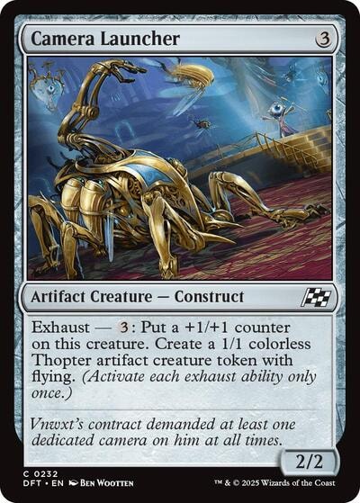 Camera Launcher DFT #232 (Near Mint Common) Magic: The Gathering: Aetherdrift