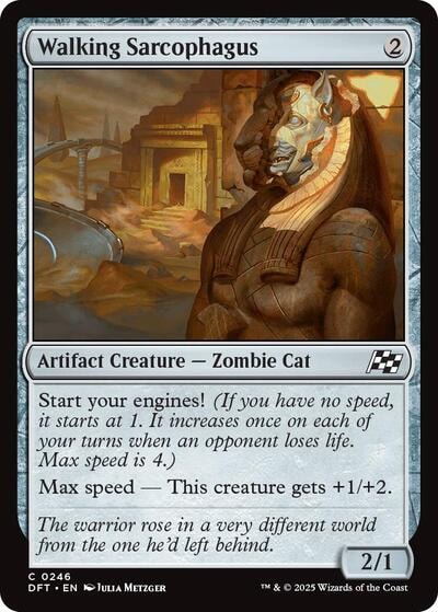 Walking Sarcophagus DFT #246 (Near Mint Common) Magic: The Gathering: Aetherdrift