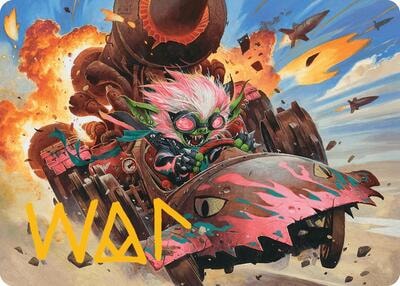Redshift, Rocketeer Chief Art Card (Gold-Stamped Signature) ASDFT #13 (Near Mint Special) Magic: The Gathering: Art Series: Aetherdrift