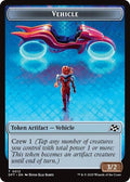 Vehicle Pilot Double Sided Token DFT #12 // 1 (Near Mint T) Magic: The Gathering: Aetherdrift