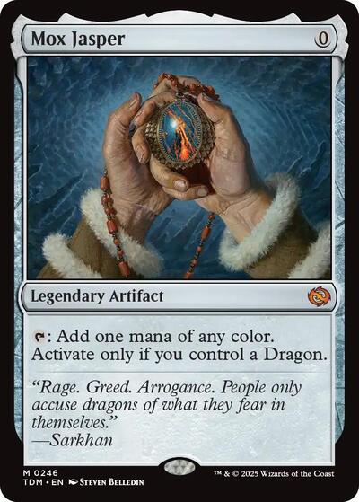 Mox Jasper TDM #246 (Near Mint Mythic Rare) Magic: The Gathering: Tarkir: Dragonstorm