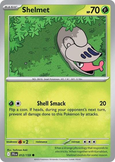 Shelmet JTG #012/159 (Near Mint Common) Pokemon: SV09: Journey Together