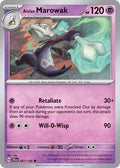 Alolan Marowak Reverse Holofoil JTG #057/159 (Near Mint Uncommon) Pokemon: SV09: Journey Together