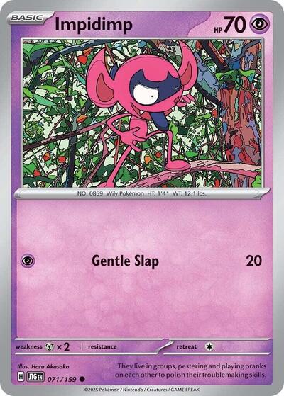 Impidimp SV09: Journey Together JTG #071/159 (Common) Pokemon: