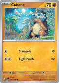 Cubone Reverse Holofoil JTG #076/159 (Near Mint Common) Pokemon: SV09: Journey Together